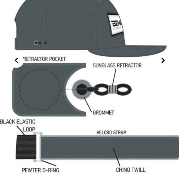 NWT Behind Outdoor Gear Men's The Sunglass Cap Deep Crown Fit The Islander - Picture 13 of 15